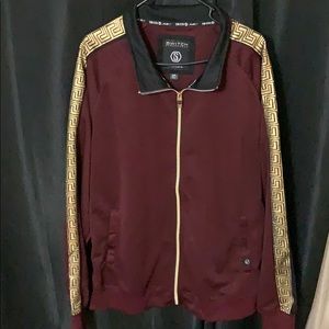 Burgundy Versace look alike jacket (Xxl)